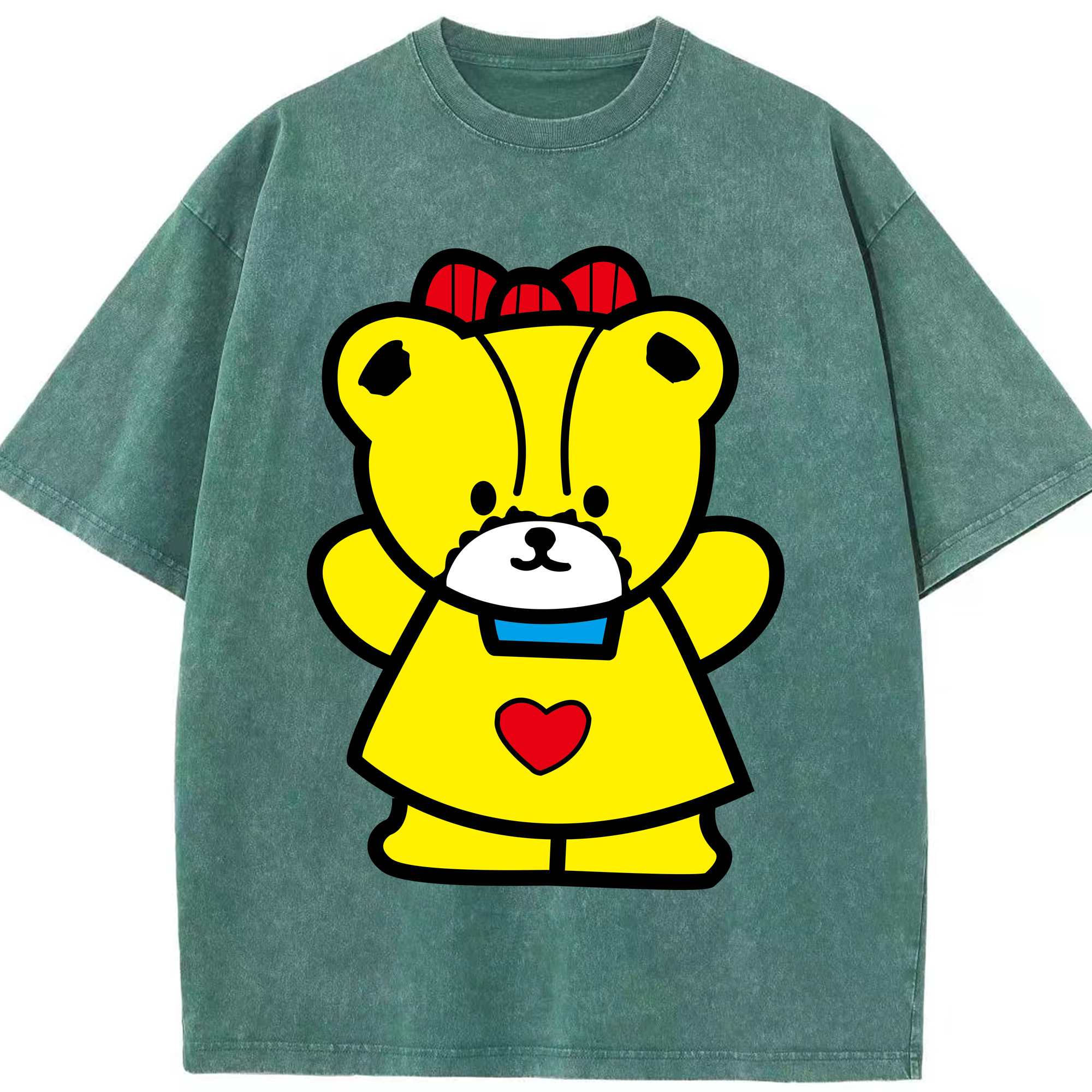 （画像用） Hello Kitty ハローキティ 綿100% ヴィンテージ風 半袖Tシャツ（フロントプリント）
